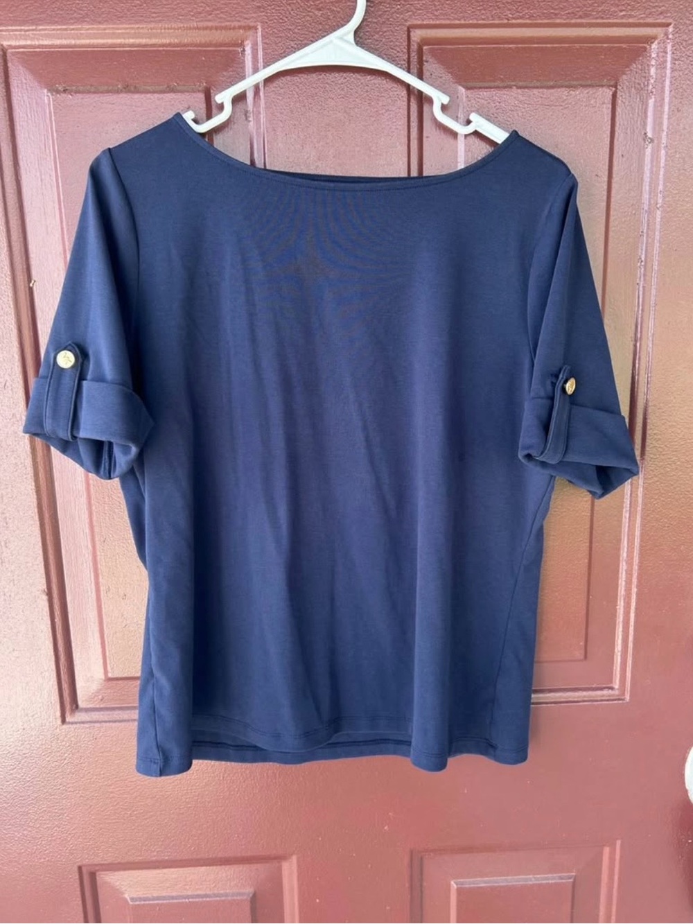 Michael Kors Button Sleeve Top